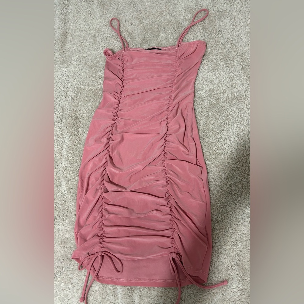 Pink mini dress